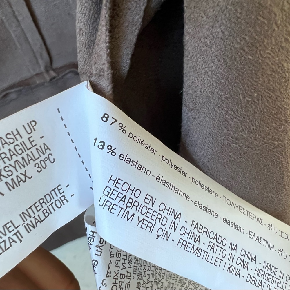 Zara Basic Soft Leather-Feeling Blazer - image 4